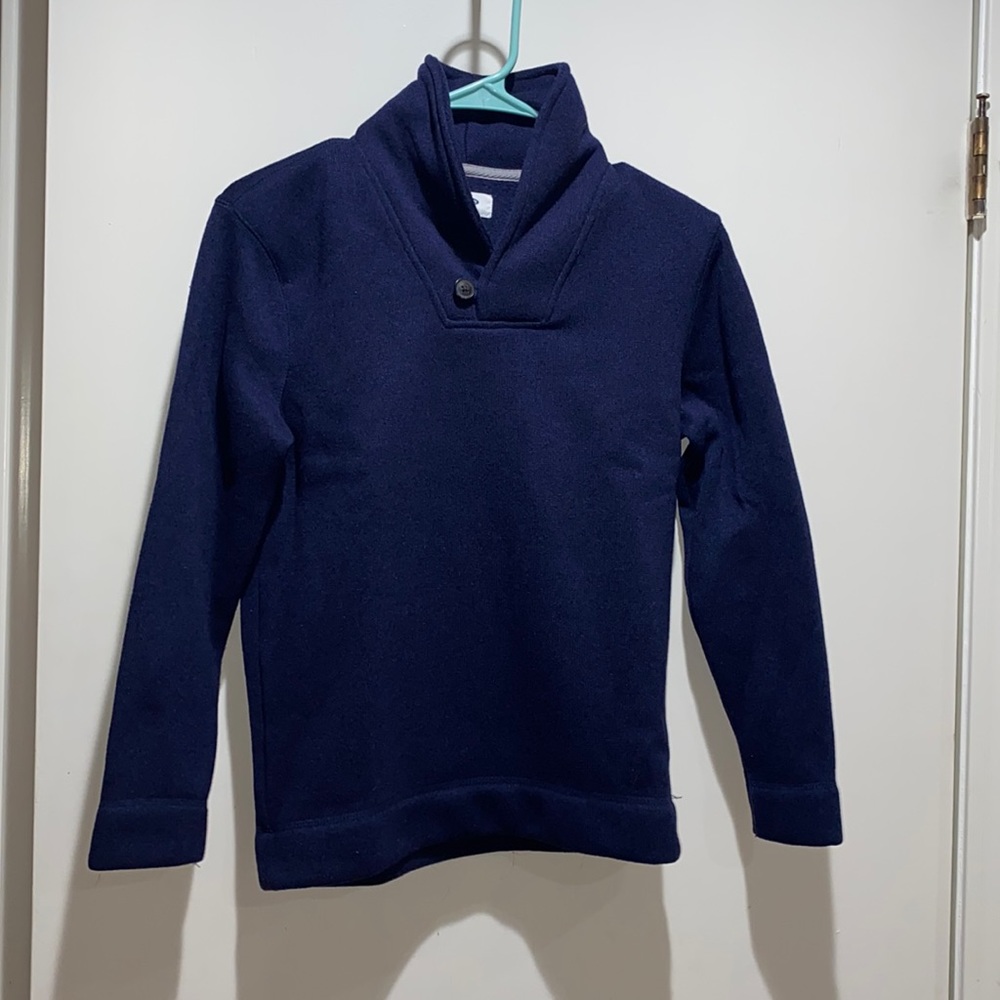 Boys navy blue jacket with button